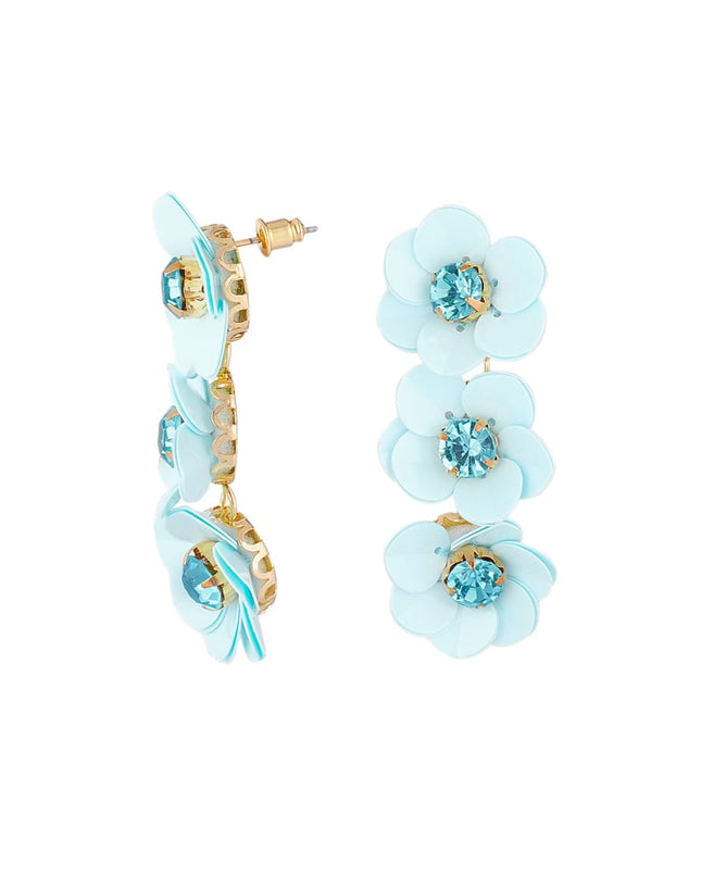 zomerse bloemen trio oorbellen