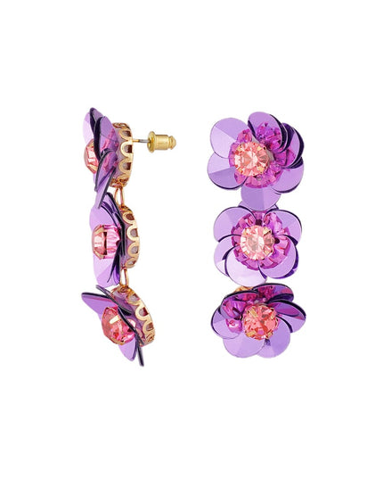 zomerse bloemen trio oorbellen