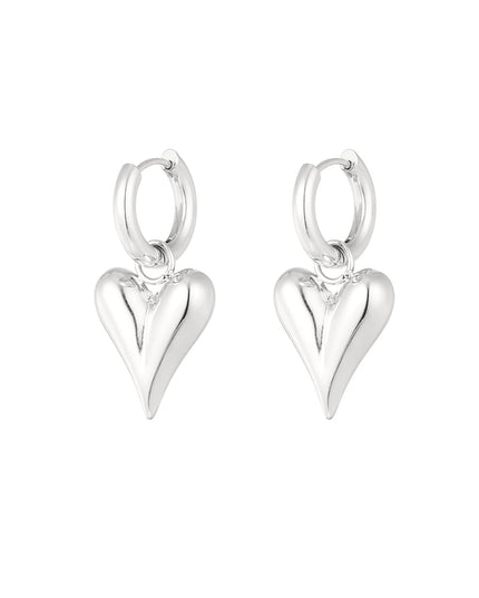 oorbellen met harthangers medium