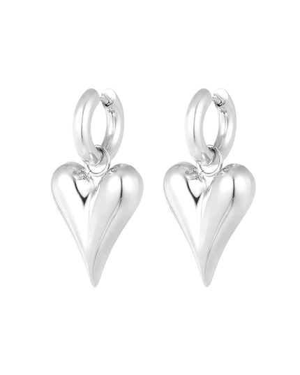 oorbellen met harthangers groot