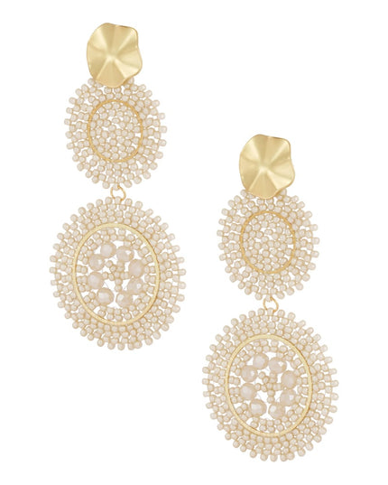 oorbellen sunflower glas