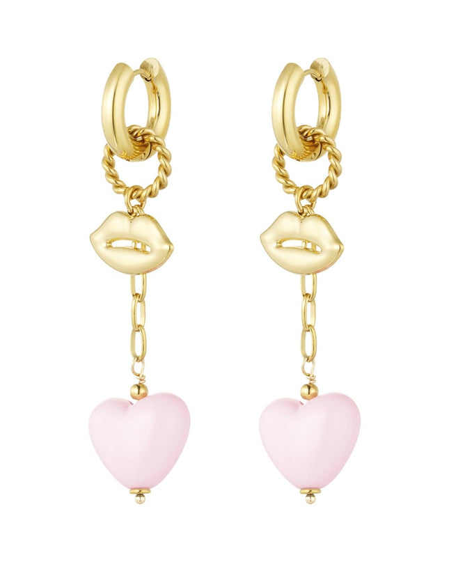 oorbellen love on the lips