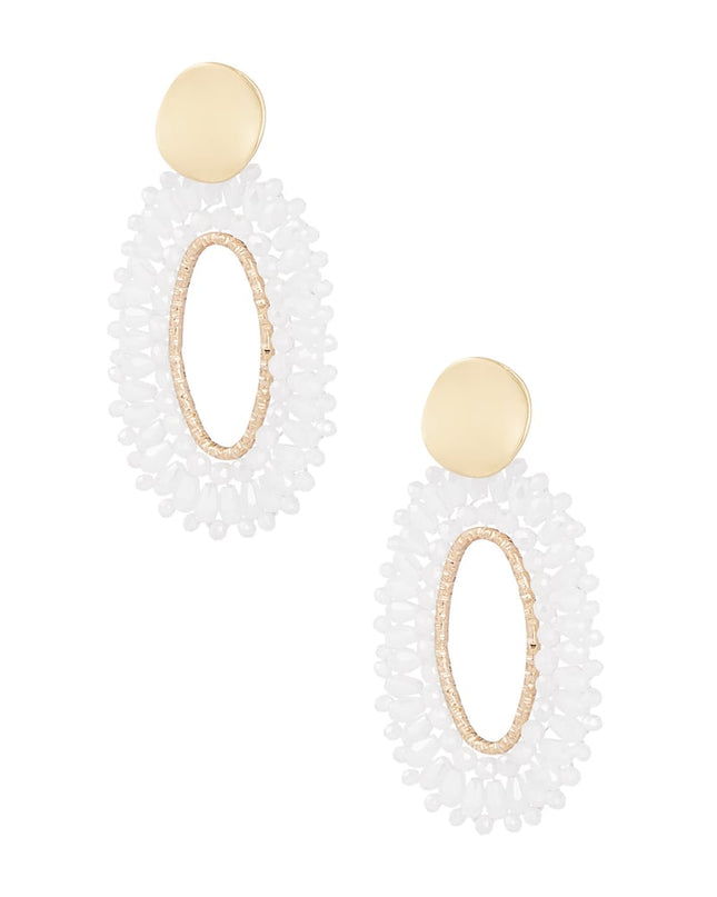 Ovale statement oorbellen