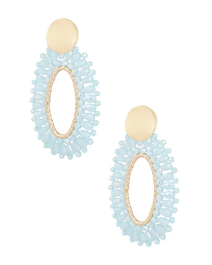 Ovale statement oorbellen