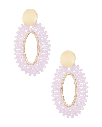 Ovale statement oorbellen