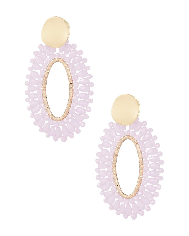 Ovale statement oorbellen