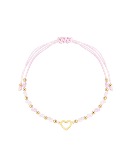 Zomer armbandje kleurrijk hart