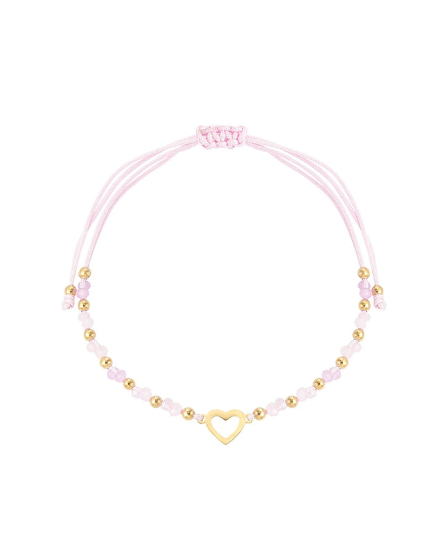 Zomer armbandje kleurrijk hart