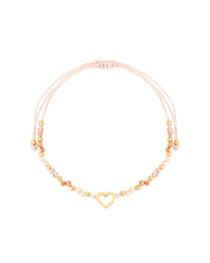 Zomer armbandje kleurrijk hart