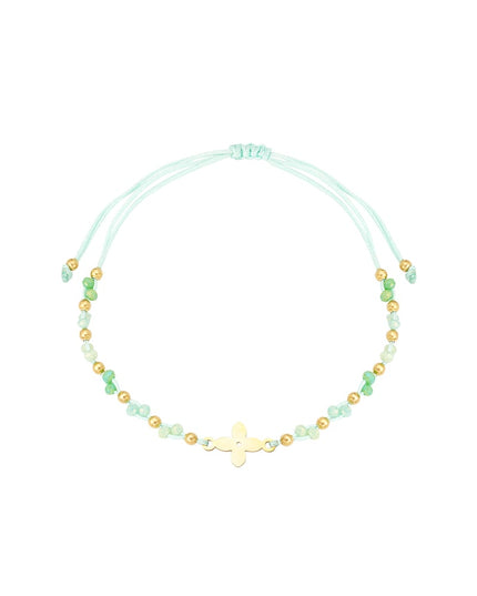 zomerarmband met kralen - roze / 