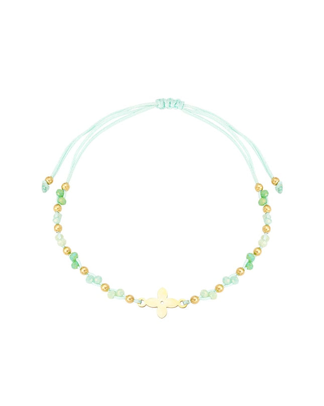 zomerarmband met kralen - roze / 