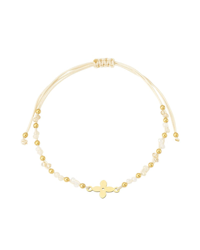 zomerarmband met kralen - roze / 