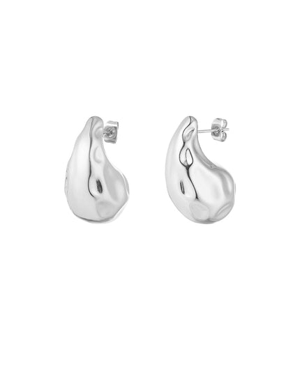 gedeukte druppel oorbellen