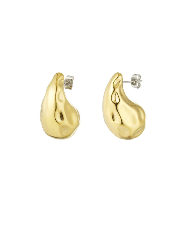 gedeukte druppel oorbellen