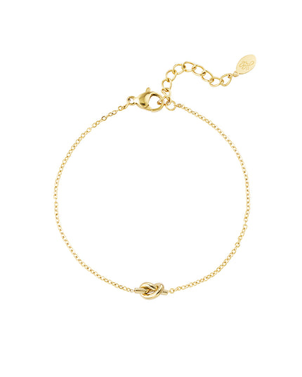 Simpele armband met geknoopte bedel