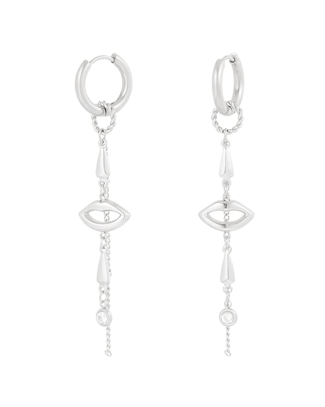 oorbellen lips on fire