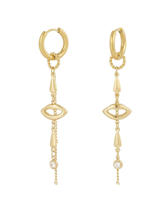 oorbellen lips on fire