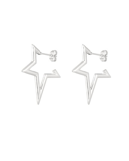 halve ster oorbellen