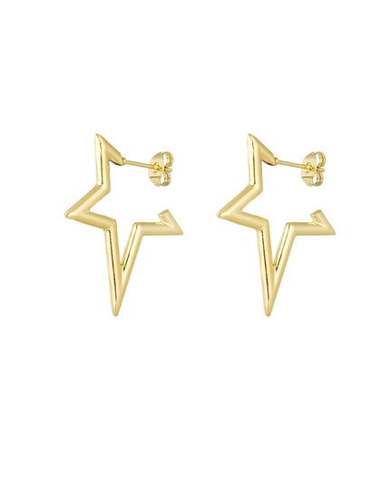 halve ster oorbellen