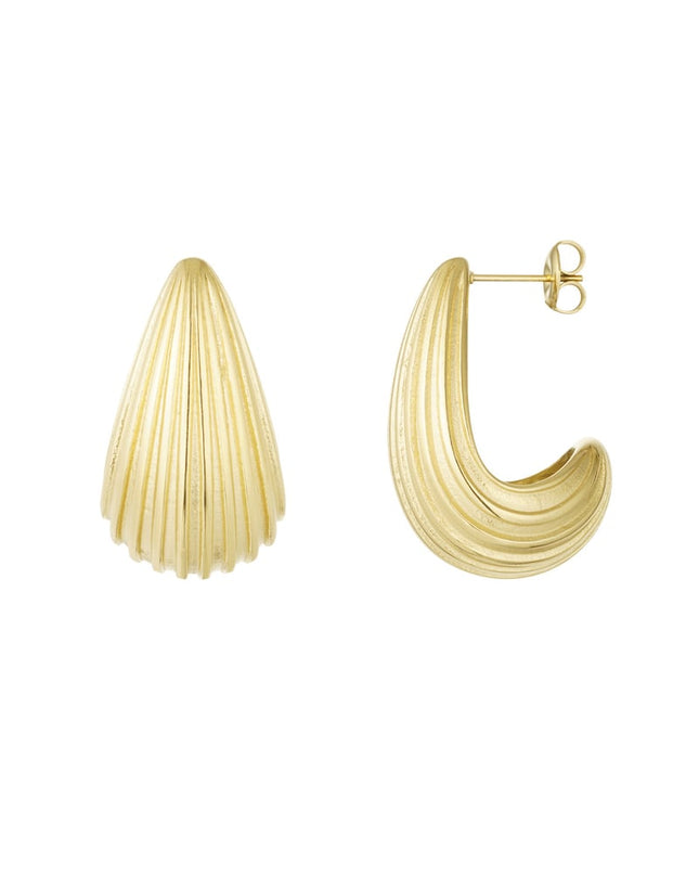 oorbellen druppel open structuur