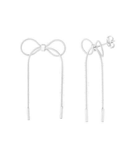 schakel oorbellen met strik