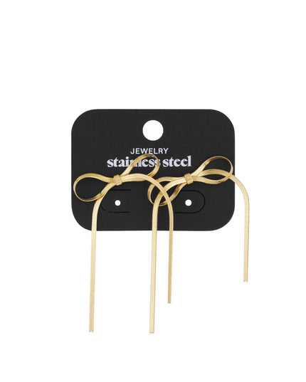 schakel oorbellen met strik