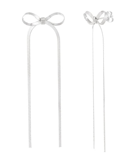 oorbellen met lange strik