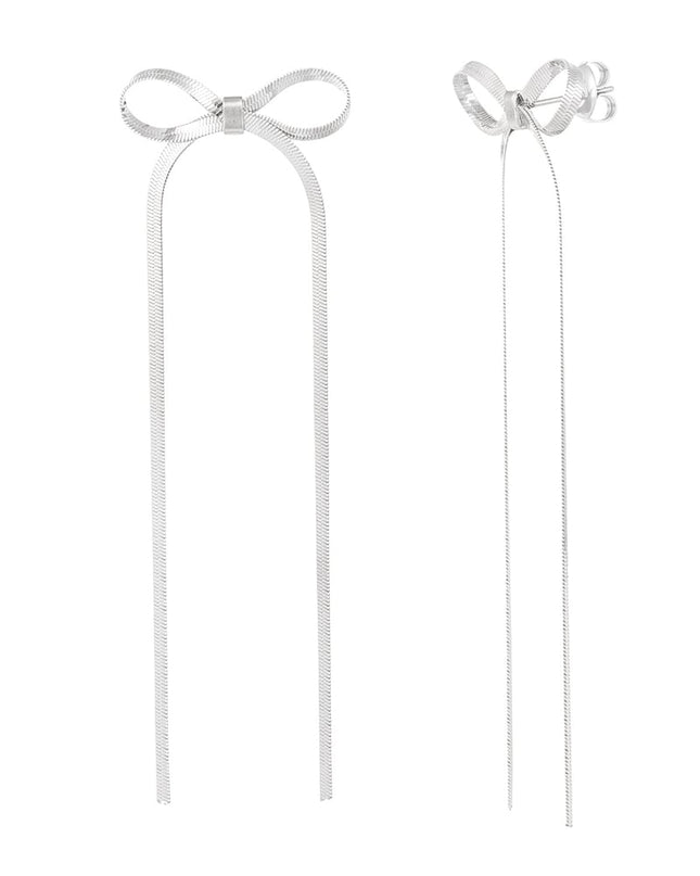 oorbellen met lange strik