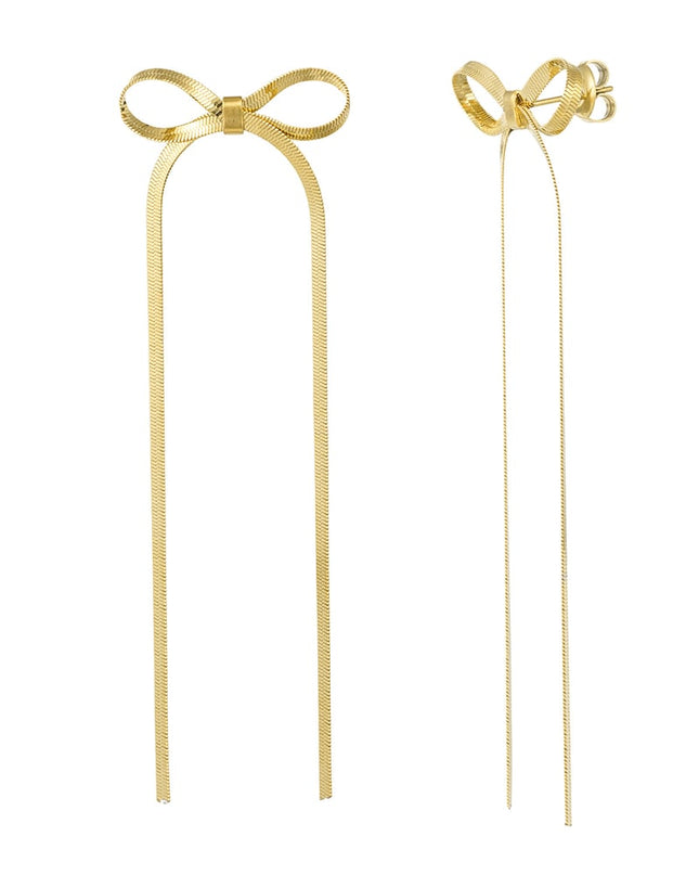 oorbellen met lange strik