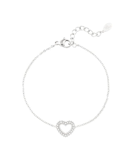 diamant hart armband