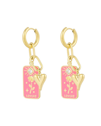 oorbellen rose lovers - groen 