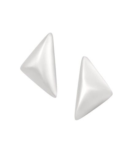 gevouwde driehoek oorbellen