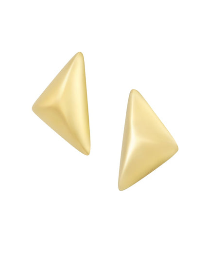 gevouwde driehoek oorbellen