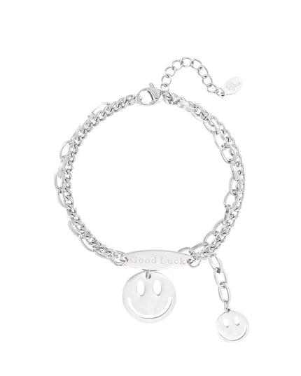 Good luck smiley armband 