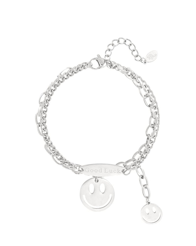 Good luck smiley armband 