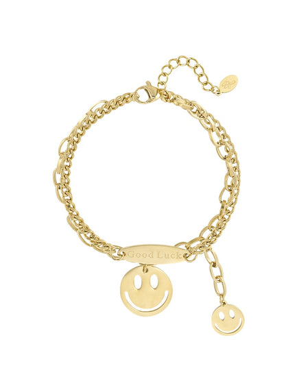 Good luck smiley armband 