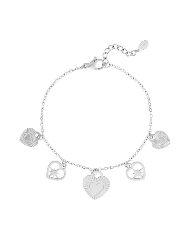 passionate heart charms armband