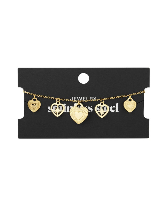 passionate heart charms armband