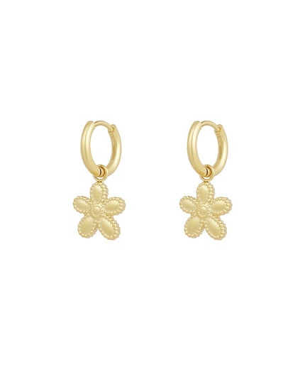 oorbellen simpele bloem