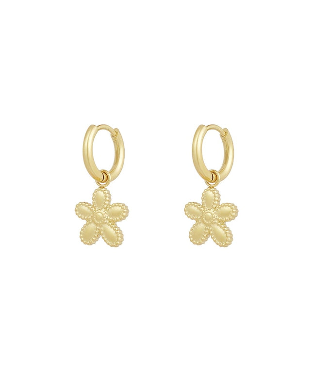 oorbellen simpele bloem