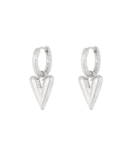 love on top oorbellen met structuur