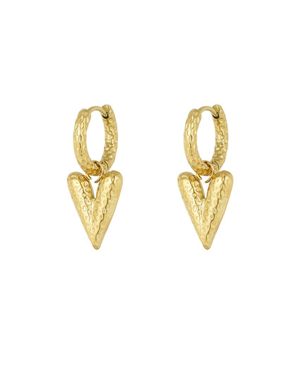 love on top oorbellen met structuur