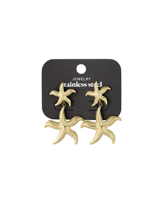 dubbele zeester oorbellen