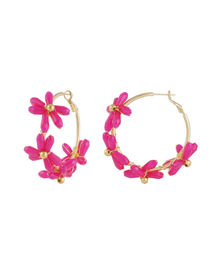 Flowering rings oorbellen