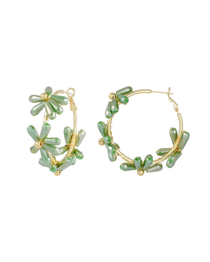 Flowering rings oorbellen