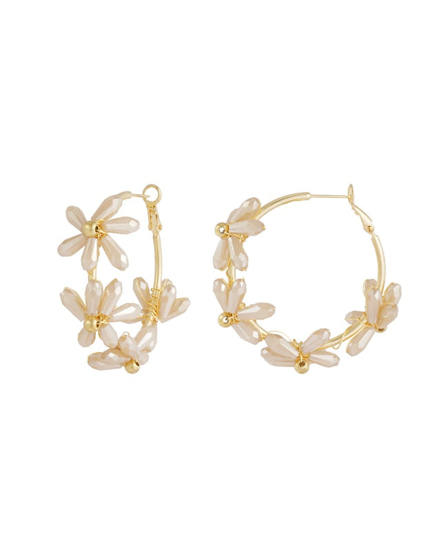 Flowering rings oorbellen