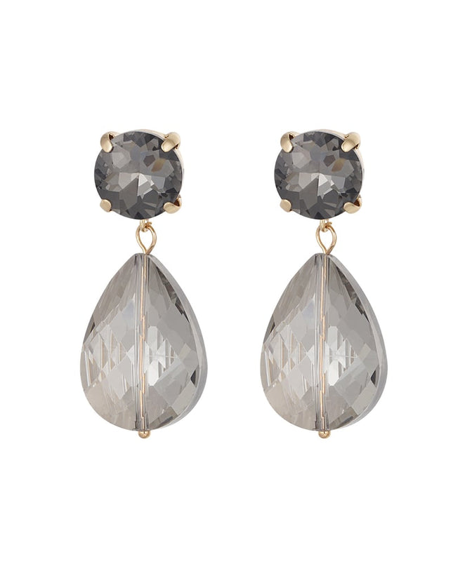 Oorbellen posh pardon - blauw bruin