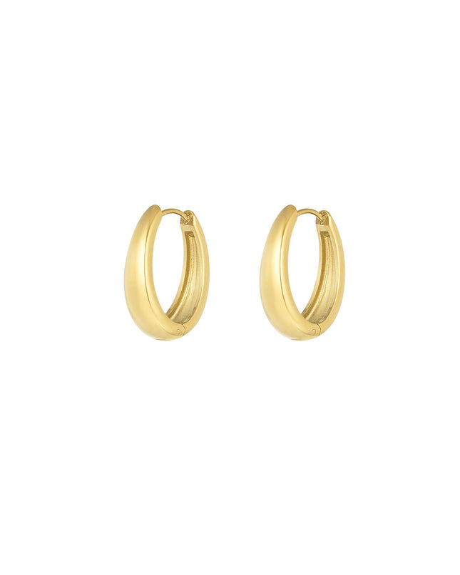 classy hoop oorbellen