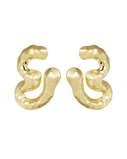 chuncky melting oorbellen