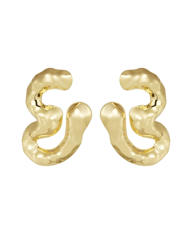 chuncky melting oorbellen